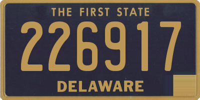 DE license plate 226917