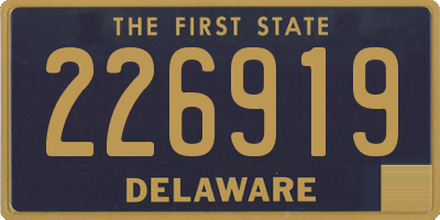 DE license plate 226919