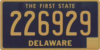 DE license plate 226929