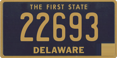 DE license plate 22693