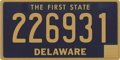 DE license plate 226931