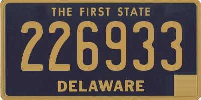 DE license plate 226933