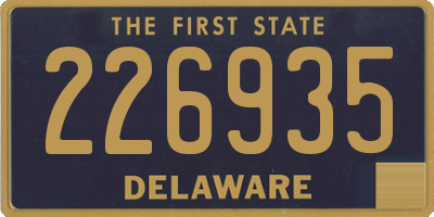 DE license plate 226935