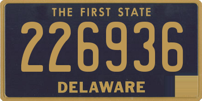 DE license plate 226936