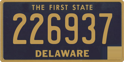 DE license plate 226937