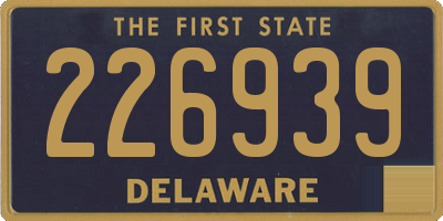 DE license plate 226939