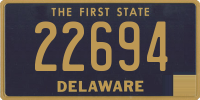 DE license plate 22694