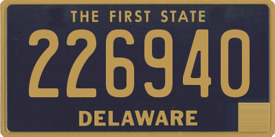 DE license plate 226940