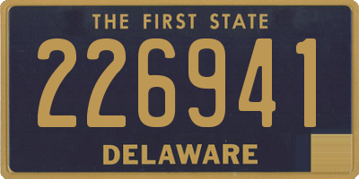 DE license plate 226941