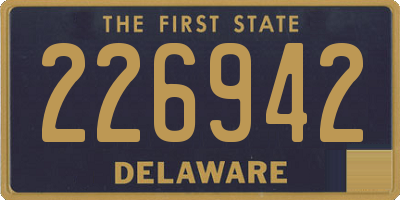 DE license plate 226942