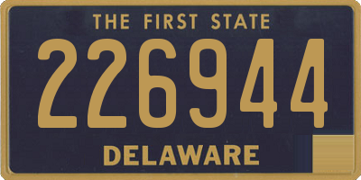 DE license plate 226944