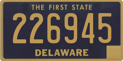 DE license plate 226945