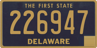 DE license plate 226947