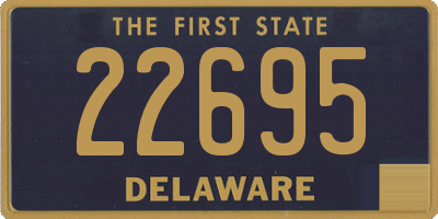 DE license plate 22695