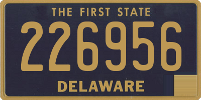 DE license plate 226956
