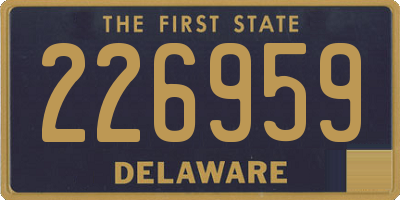 DE license plate 226959