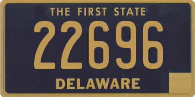 DE license plate 22696