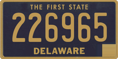 DE license plate 226965