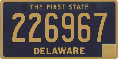DE license plate 226967