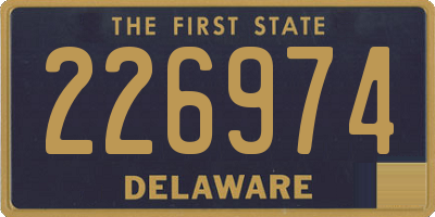 DE license plate 226974