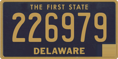DE license plate 226979
