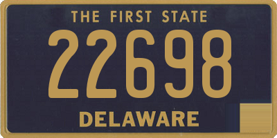 DE license plate 22698