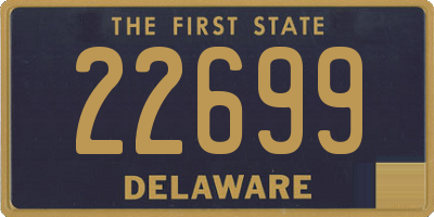 DE license plate 22699