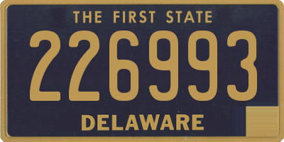 DE license plate 226993