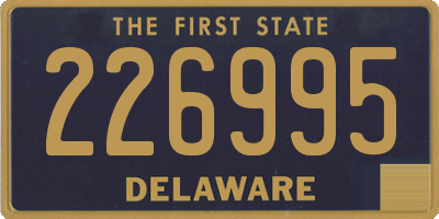 DE license plate 226995