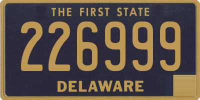 DE license plate 226999