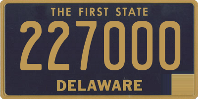 DE license plate 227000
