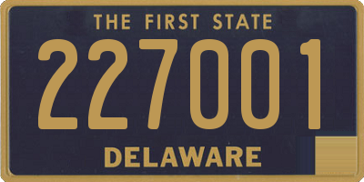 DE license plate 227001