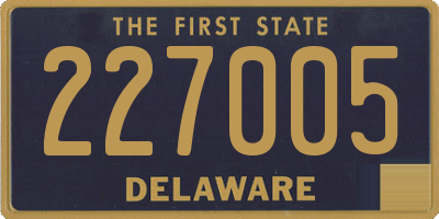 DE license plate 227005