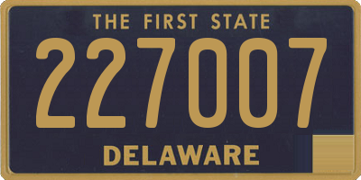 DE license plate 227007
