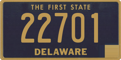 DE license plate 22701