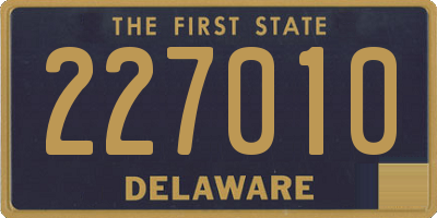 DE license plate 227010