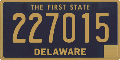 DE license plate 227015