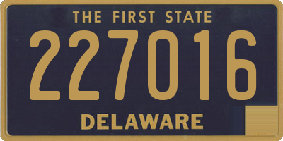 DE license plate 227016