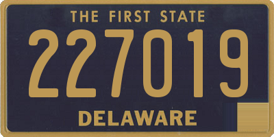 DE license plate 227019