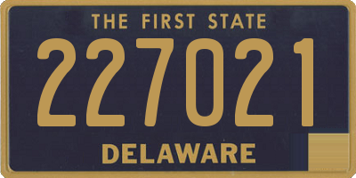 DE license plate 227021