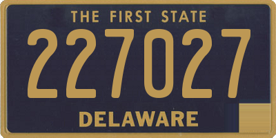 DE license plate 227027