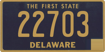 DE license plate 22703