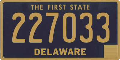 DE license plate 227033