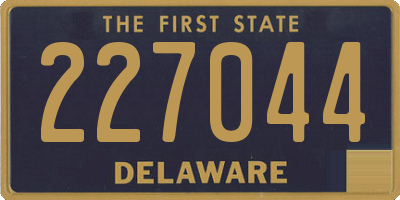 DE license plate 227044