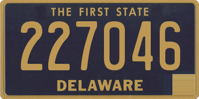 DE license plate 227046