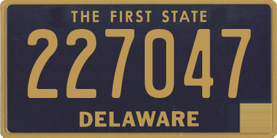 DE license plate 227047