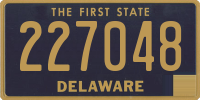 DE license plate 227048