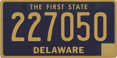 DE license plate 227050