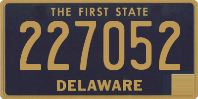 DE license plate 227052