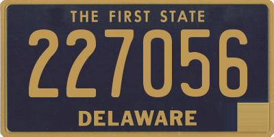 DE license plate 227056